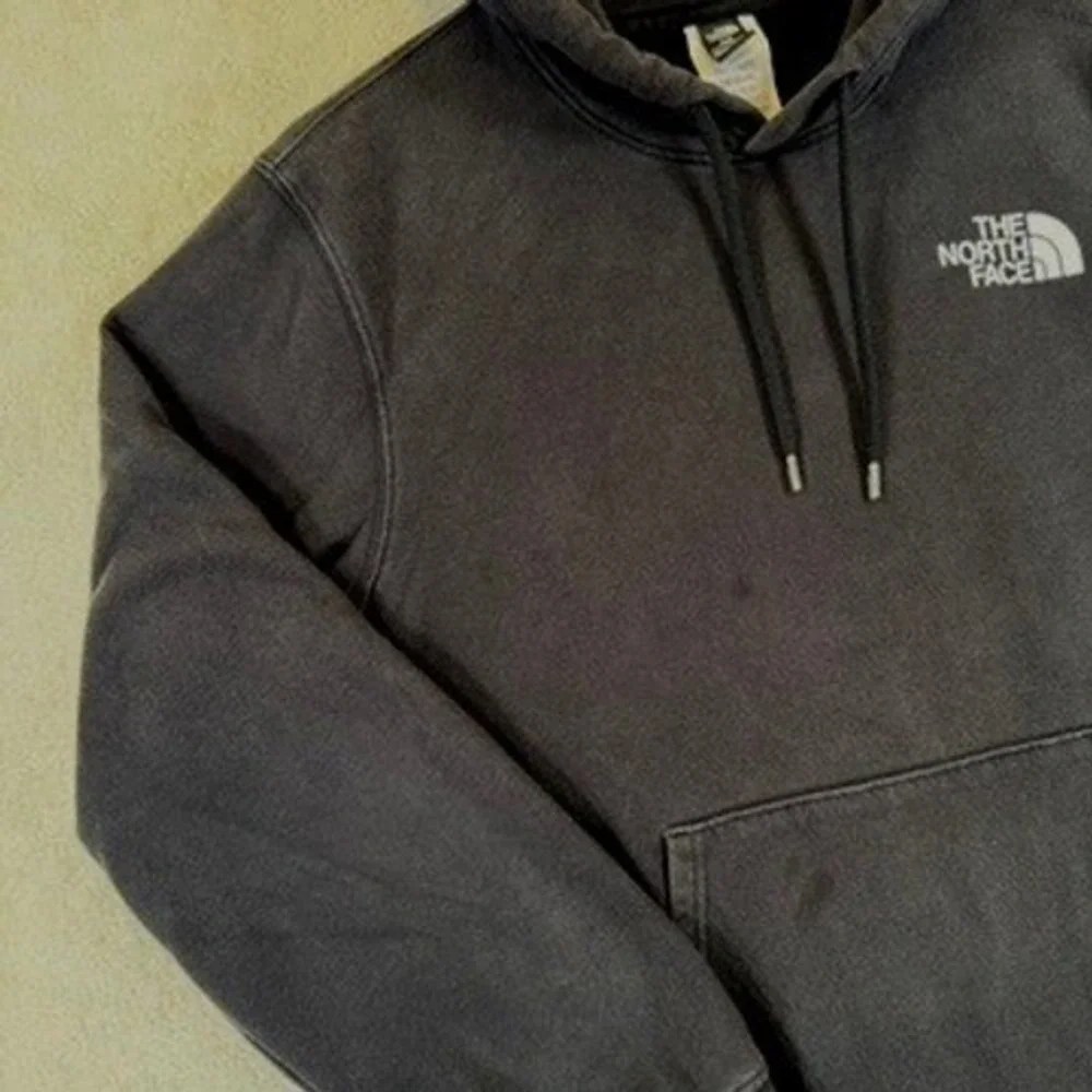 The North Face Hoodie Mens Large Black Pullover Logo Fleece‎ Sweatshirt Graphic